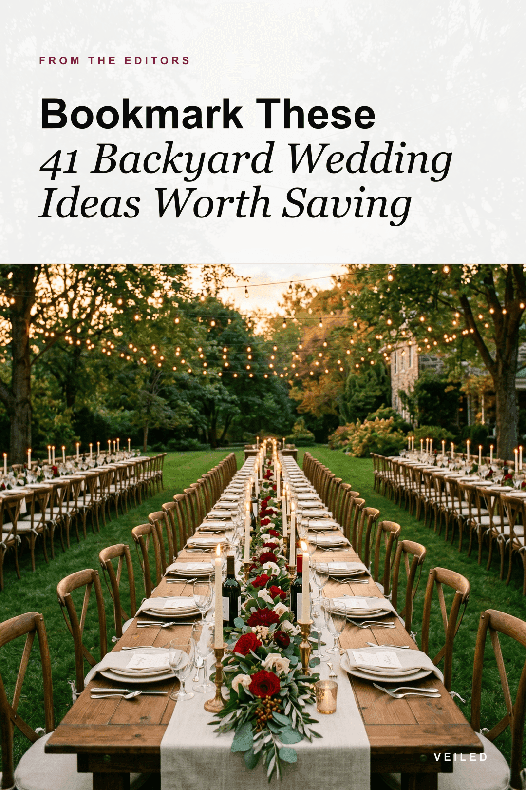 Bookmark These 41 Backyard Wedding Ideas Worth Saving